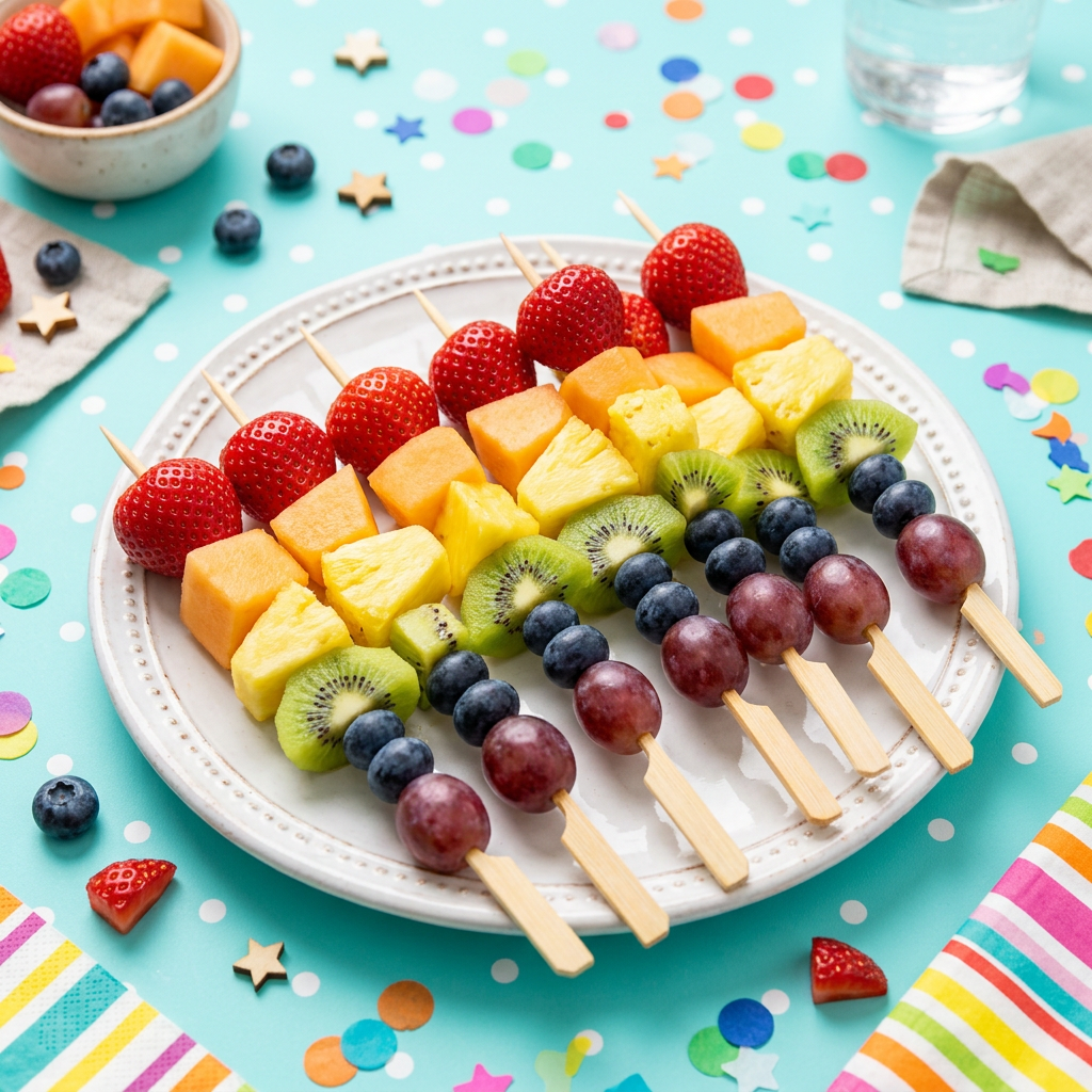 Rainbow Fruit Skewers